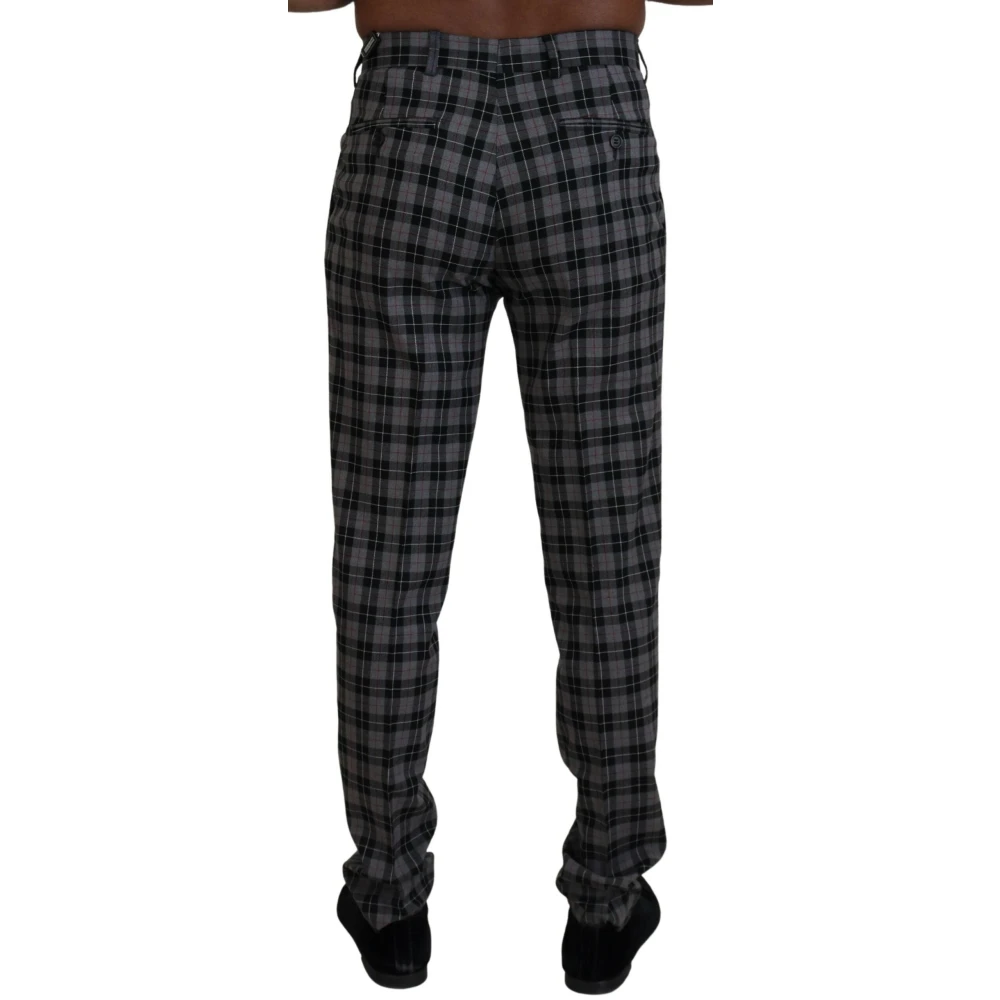 Bencivenga Elegante Grijze Geruite Heren-Chino's Gray Heren