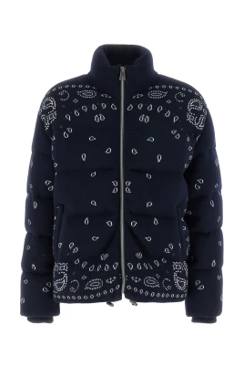 Bandana Jacquard Puffer Jacket