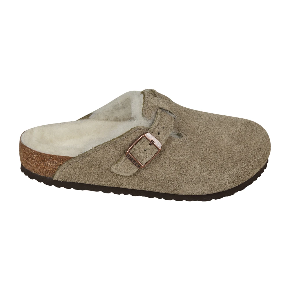 Birkenstock Boys Beige Boston Shearling Narrow Fit - Kids Sandals - 29 Eu - Kids