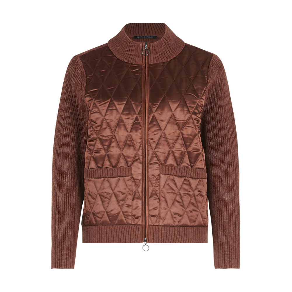Betty Barclay Kortmouw Gebreid Vest Brown Dames