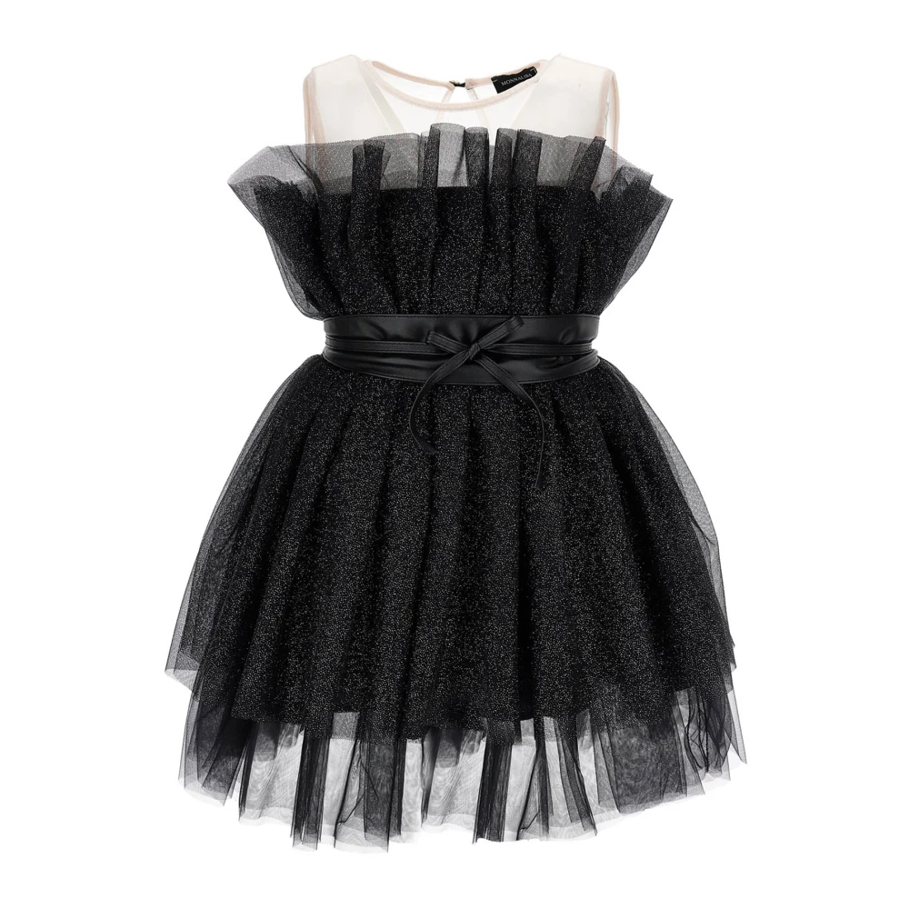 Monnalisa Girls Black Dresses - Kids Occasion Wear - 15 Y - Kids