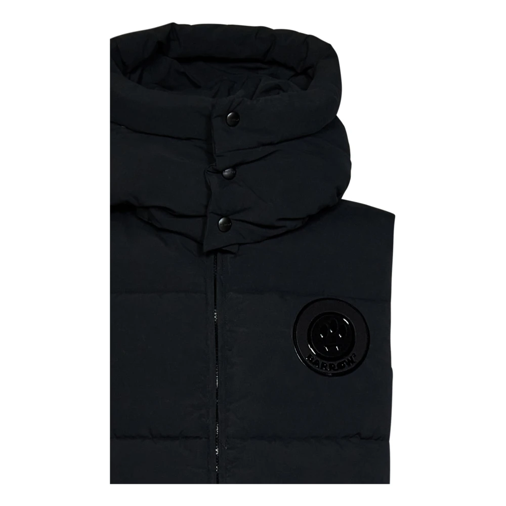 Barrow Zwarte Gebreide Vest voor Unisex Black Heren