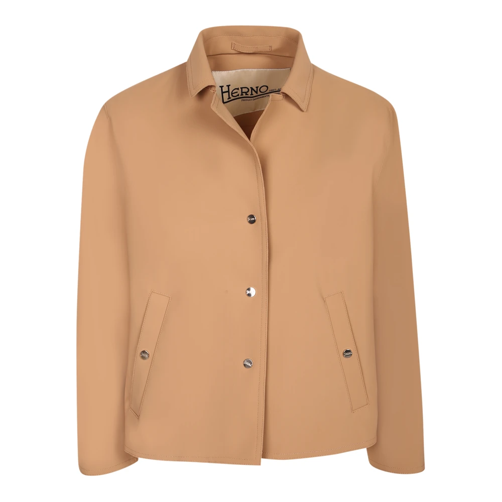 Herno Vrouw Bruin Jassen Dames, S, Lichtgewicht Jasjes