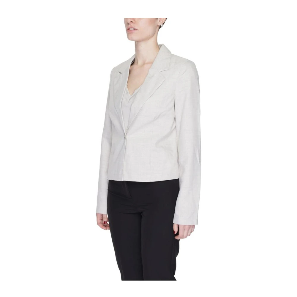 Vero Moda Grijze Polyester Blazer Damesjas Collectie Gray Dames