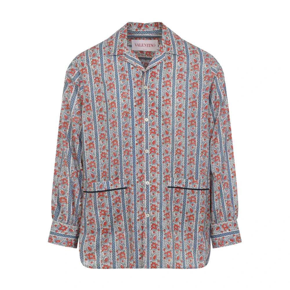Valentino Casual Katoenen Overhemd voor Mannen Multicolor Heren