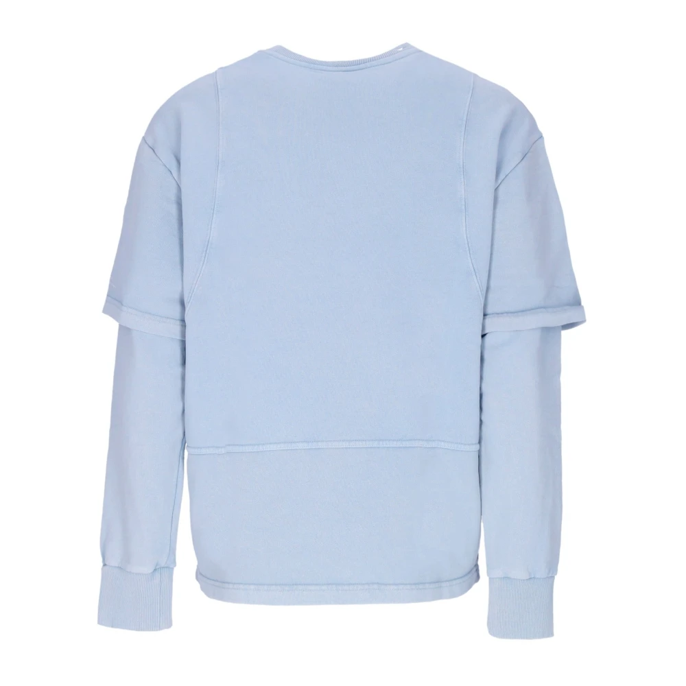 Mauna Kea Lichtgewicht Crewneck Sweatshirt Triple J Cyan Blue Heren