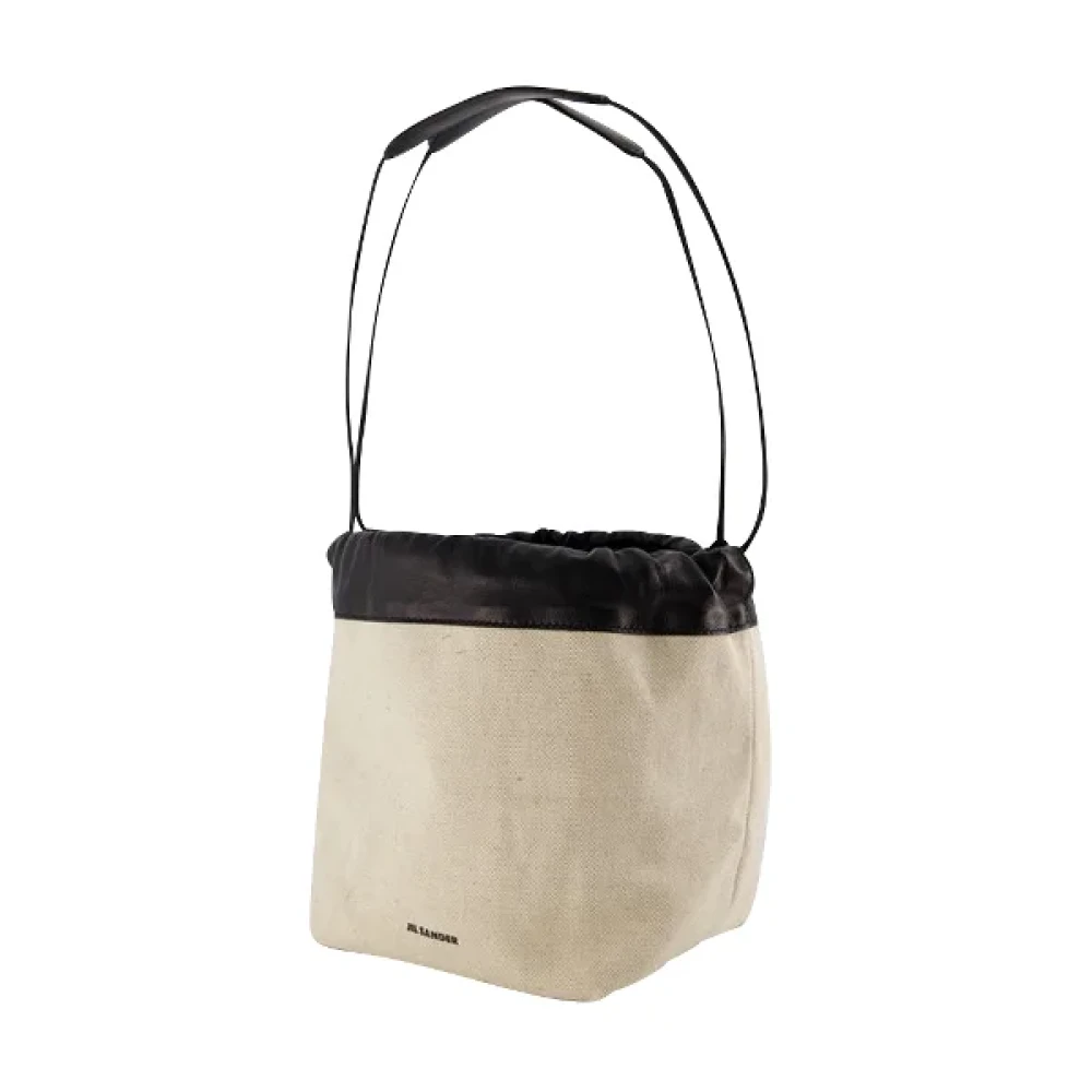 Jil Sander Leather shoulder-bags Beige Dames