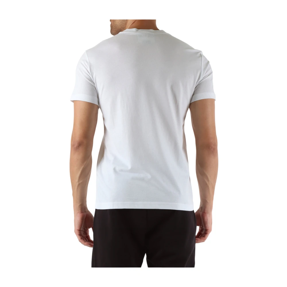 Versace Jeans Couture Slim Fit Katoen Logo Print T-shirt White Heren