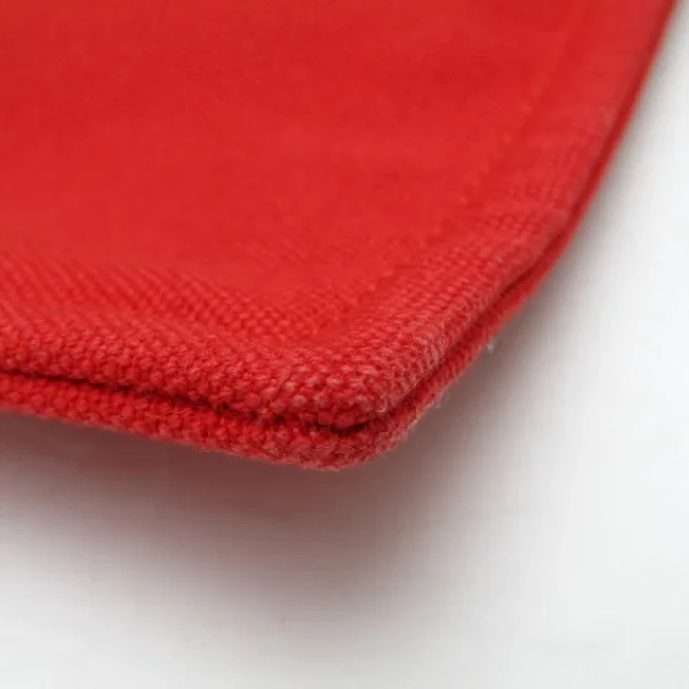 Hermès Vintage Pre-owned Cotton pouches Red Dames