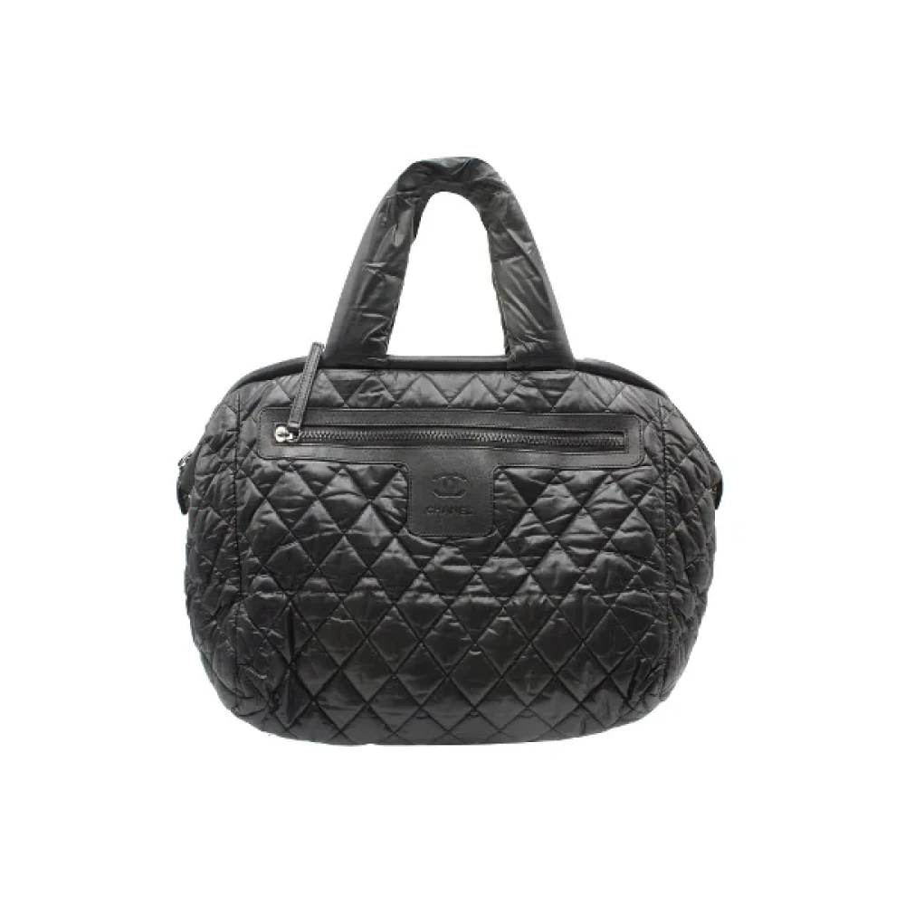 Chanel Vintage Pre-owned Nylon handbags Black Dames