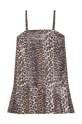 Leopard Foil Klänning