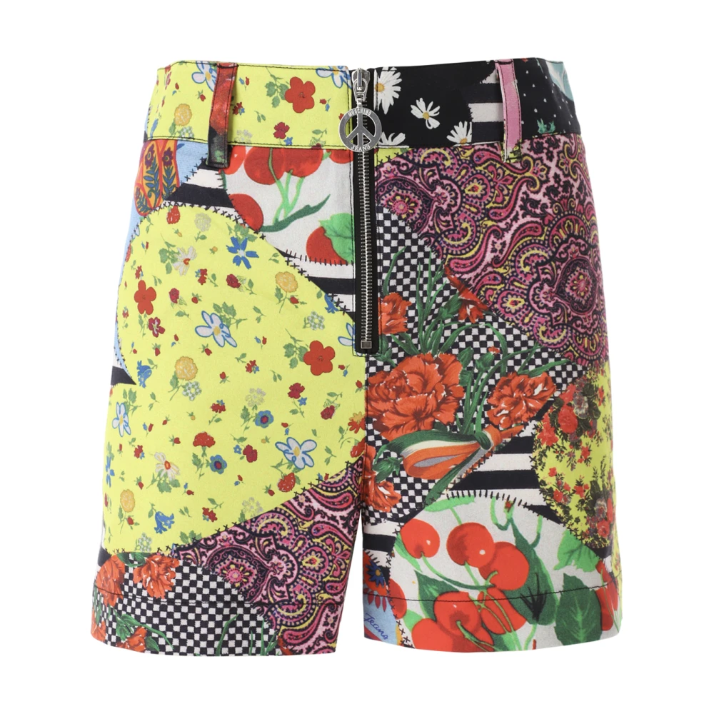 Moschino Patchwork Print Shorts Multicolor Dames