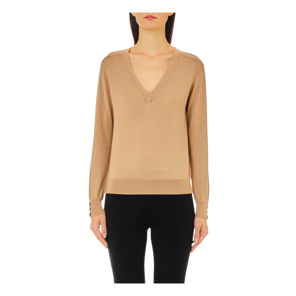 Liu Jo Gesloten hals trui Brown Dames