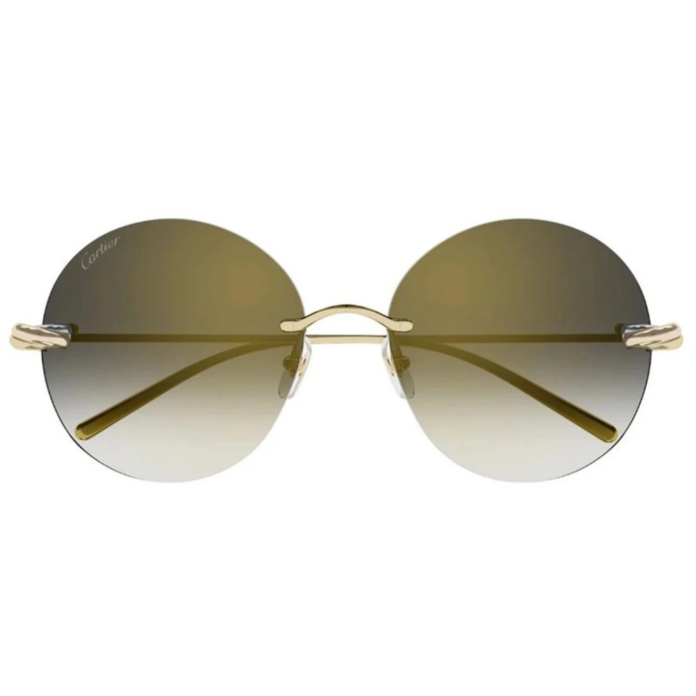 Cartier Yellow Sunglasses, Unisex, 60 Mm, Authentic Glasses With Top-Notch Service
