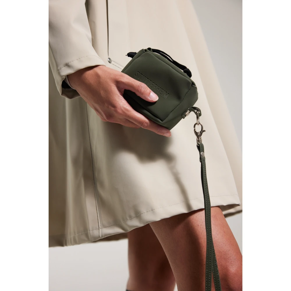 Stutterheim Waterdichte Mini Tas met Afneembare Band Green Dames