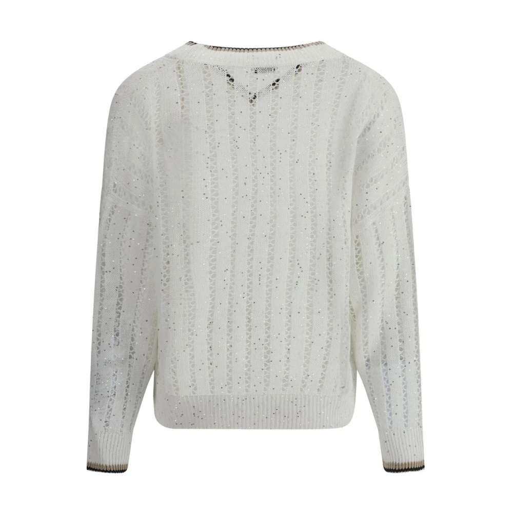 BRUNELLO CUCINELLI Witte Truien voor Vrouwen White Dames