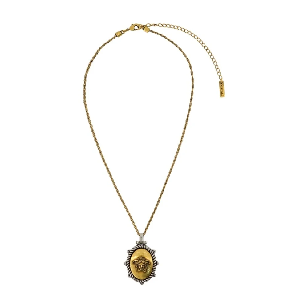 Versace Unisex Yellow Necklaces, One Size, Logo Necklace