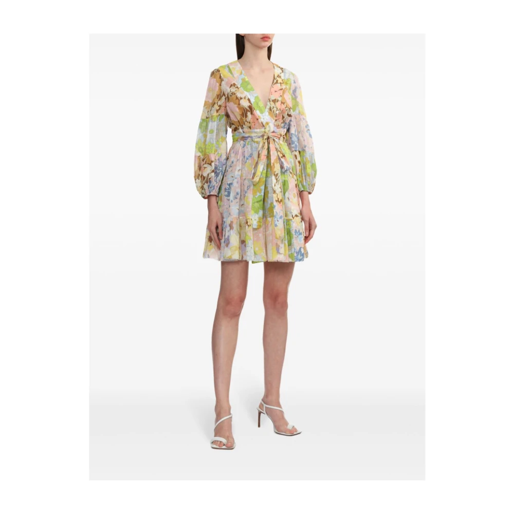 Zimmermann Pop Wrap Mini Jurk Multicolor Dames