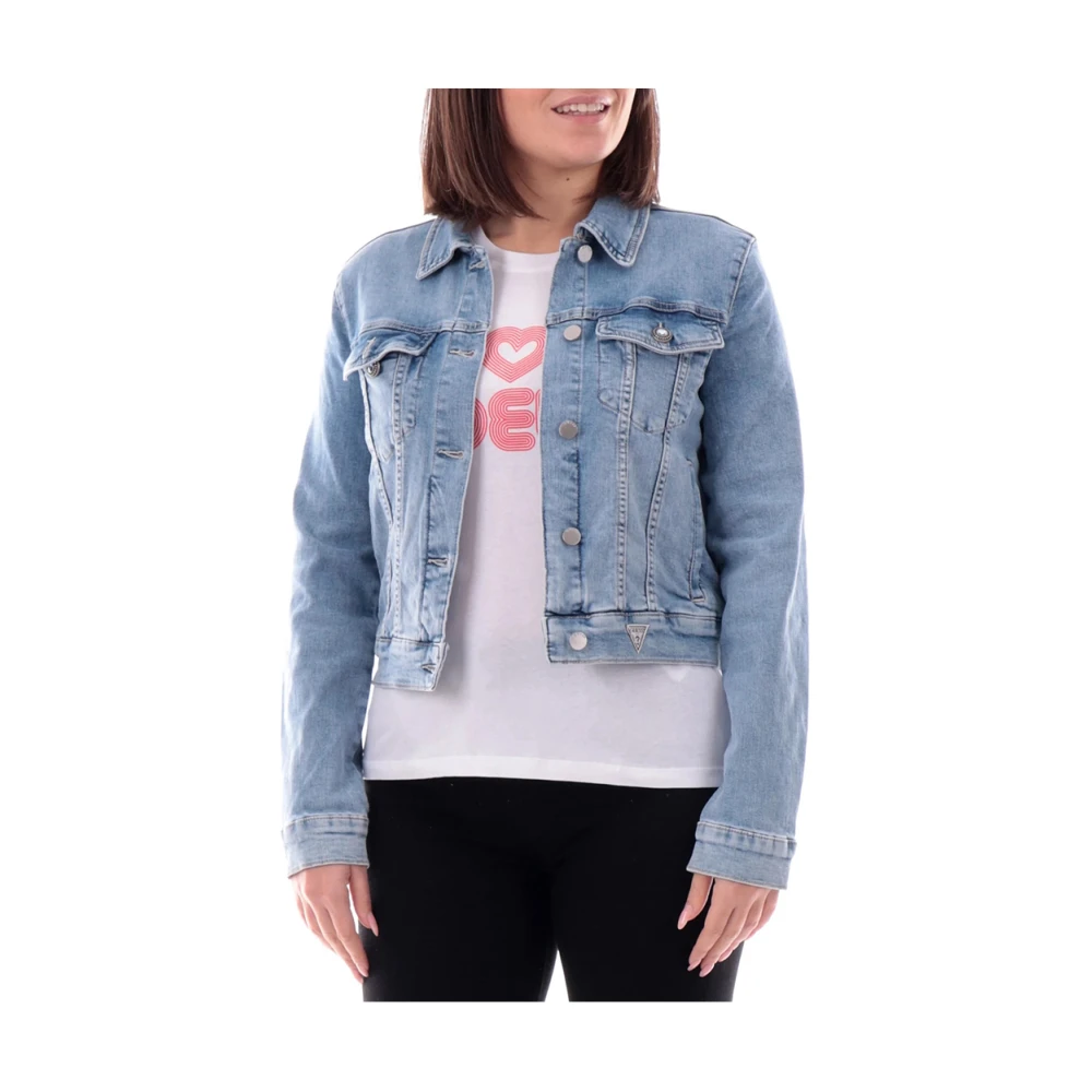 Guess Denim Jas Trendy en veelzijdig Blue Dames