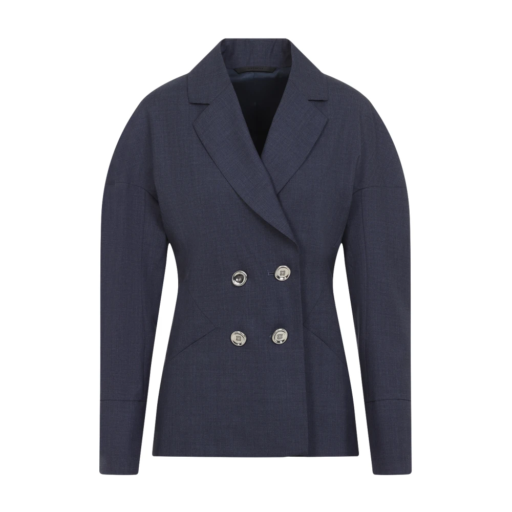 Givenchy Wollen Jas Blue Dames