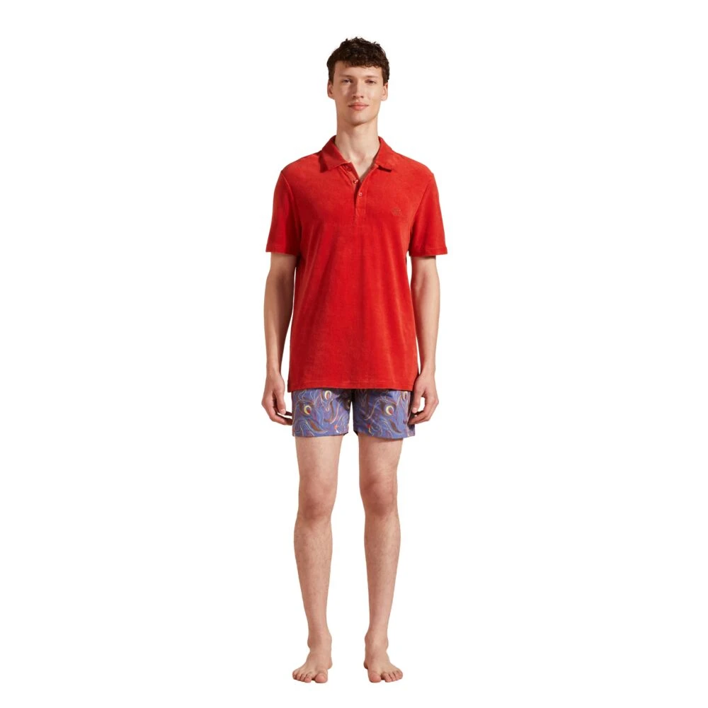 Vilebrequin Heren Terry Polo Shirt Red Heren
