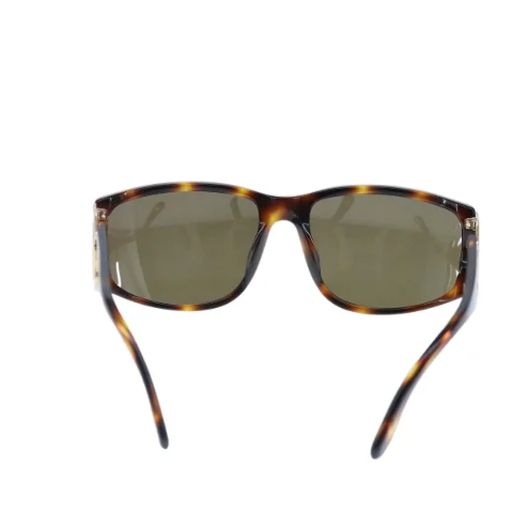 Chanel Vintage Pre-owned Plastic sunglasses Brown Dames
