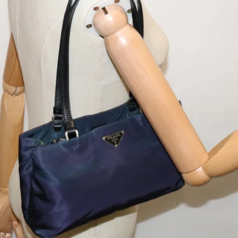 Prada Vintage Pre-owned Fabric shoulder-bags Purple Dames