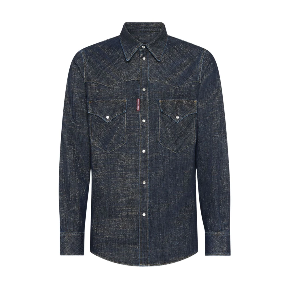 Dsquared2 Men's Blue Denim Shirts, L, Denim Shirts For