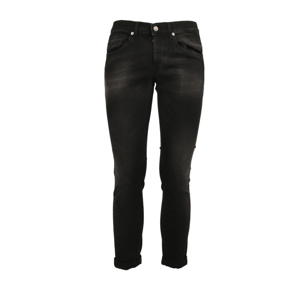 Dondup Skinny Fit Katoenen Jeans Black Heren