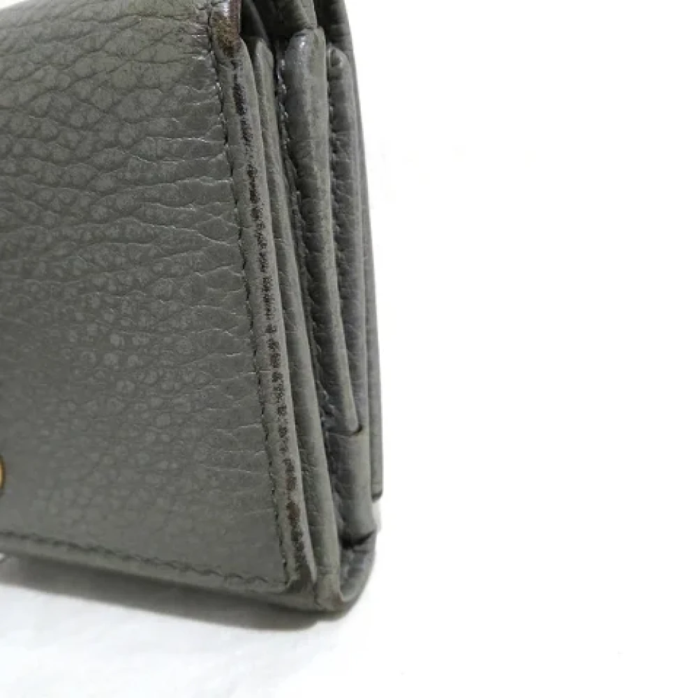 Gucci Vintage Pre-owned Leather wallets Gray Dames