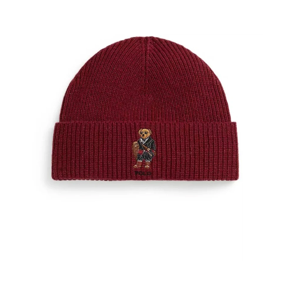 Polo Ralph Lauren Herr Röd Accessoarer One Size, Läder, Kapa