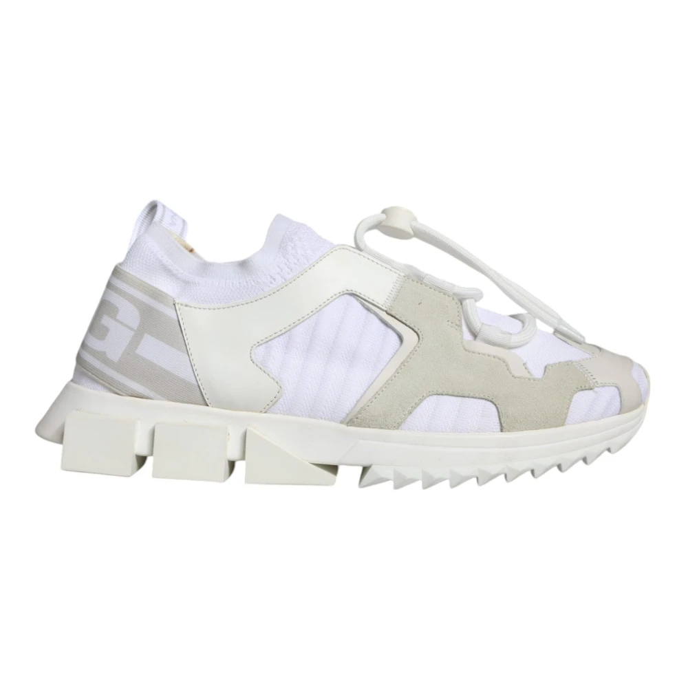 Dolce & Gabbana Women's White Mesh Sorrento Trekking Sneakers