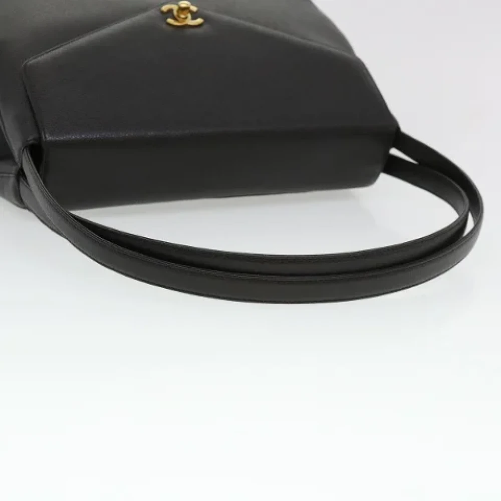 Chanel Vintage Pre-owned Leather chanel-bags Black Dames