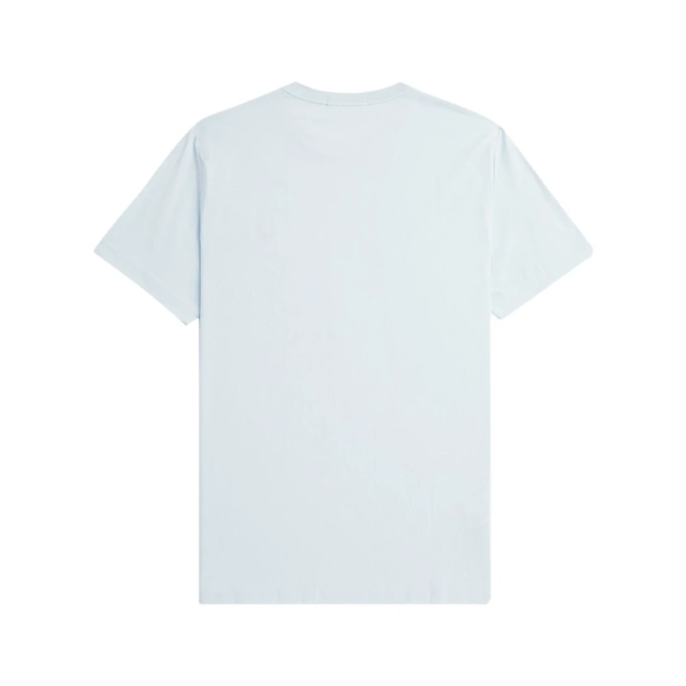 Fred Perry Blauw Logo Tee Geborduurde Stijl Blue Heren