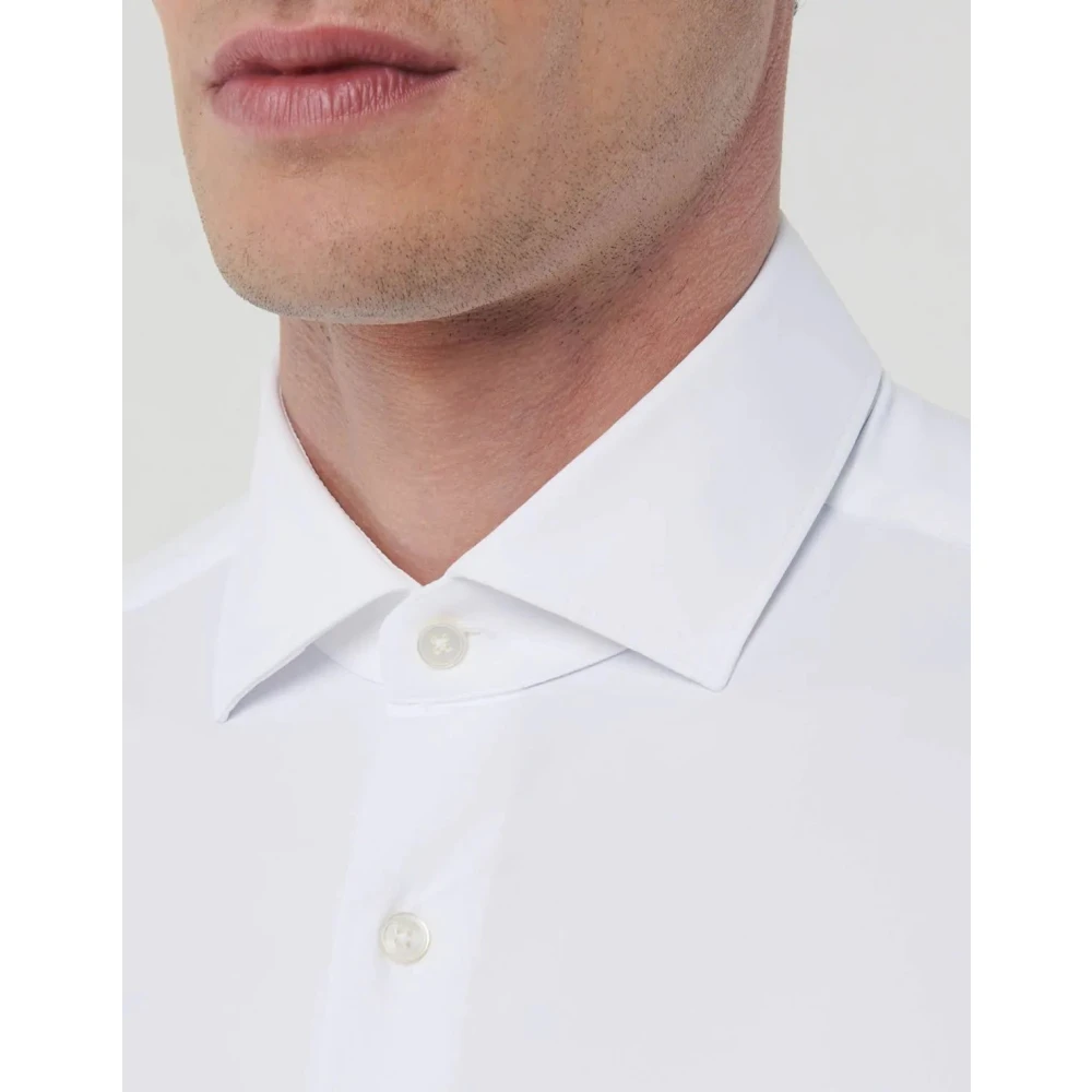 Xacus Innovatief actief overhemd kreukvrij wit White Heren