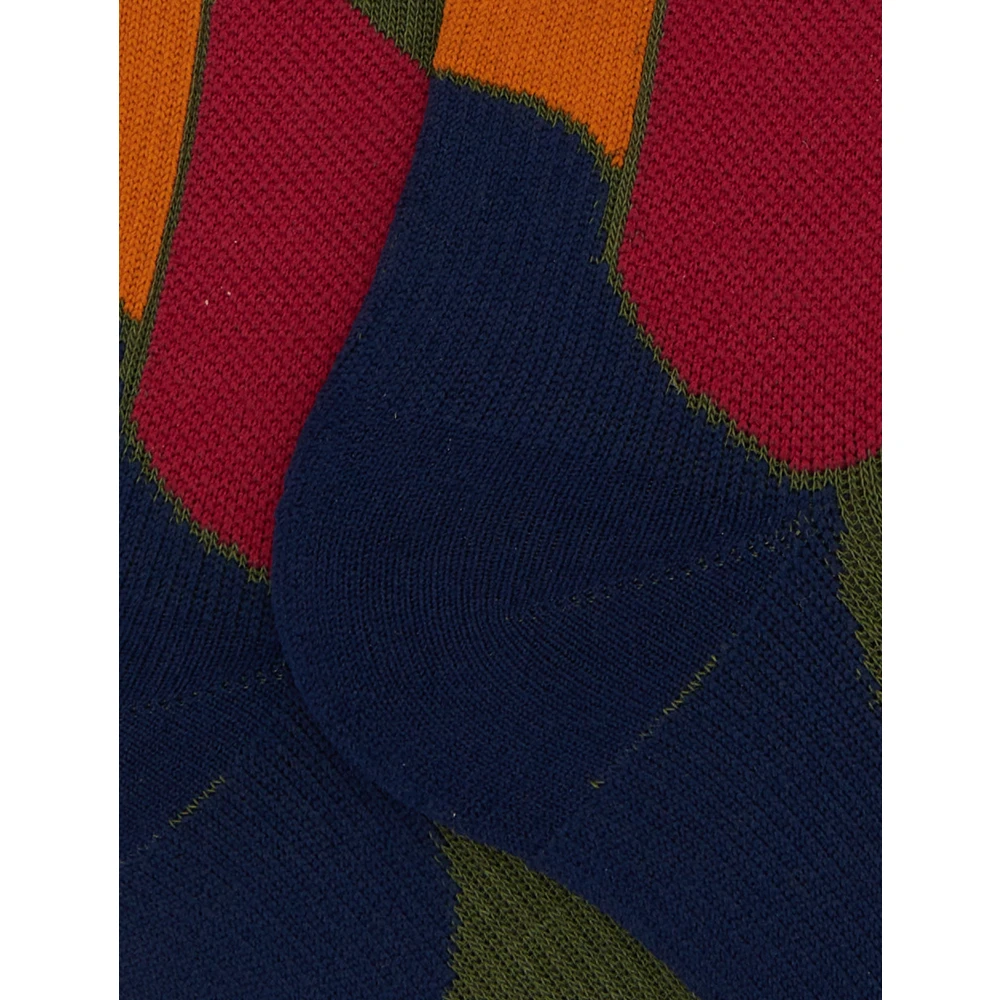 Gallo Lange unisex groene skisokken met zigzag motief Multicolor Unisex