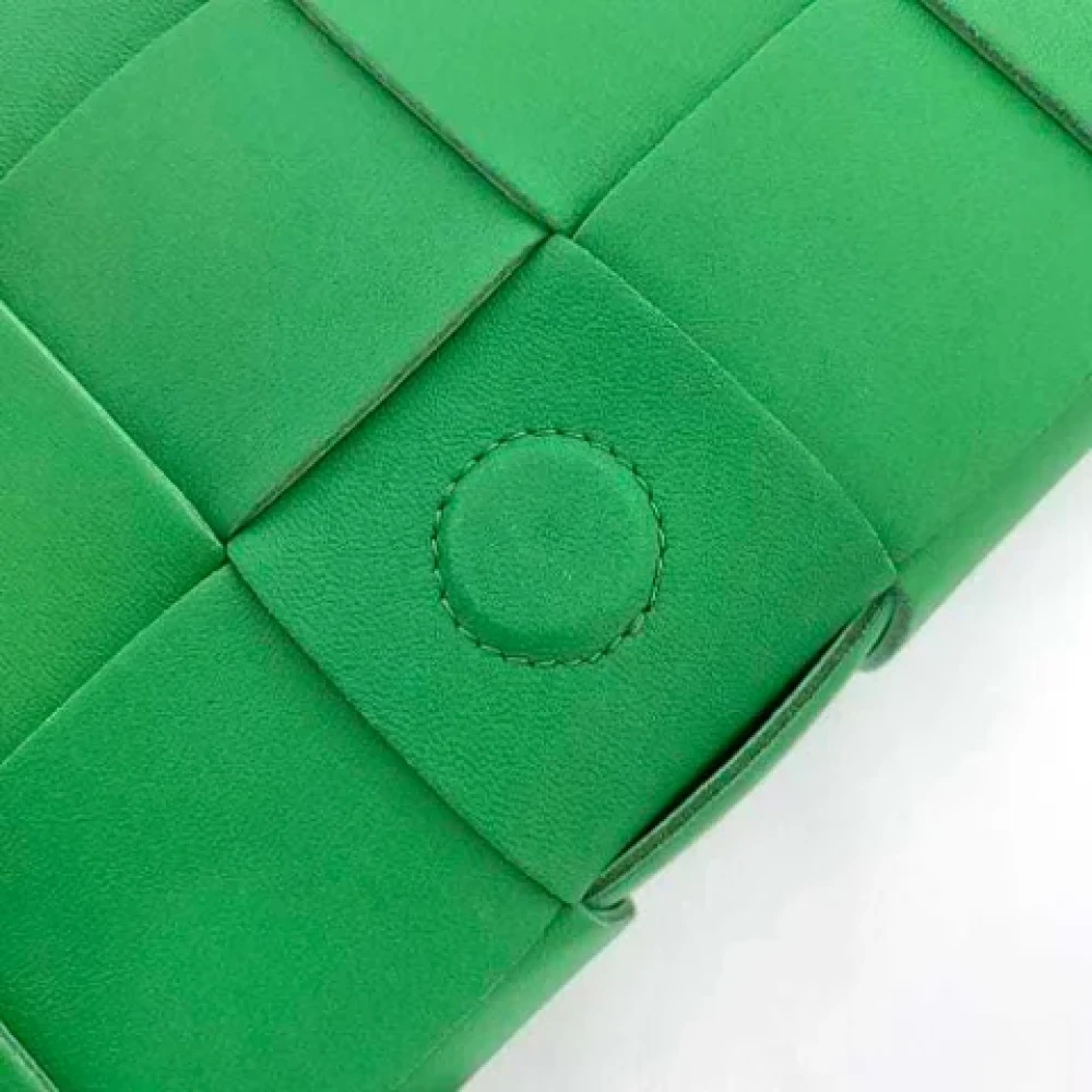 Bottega Veneta Vintage Pre-owned Leather shoulder-bags Green Dames