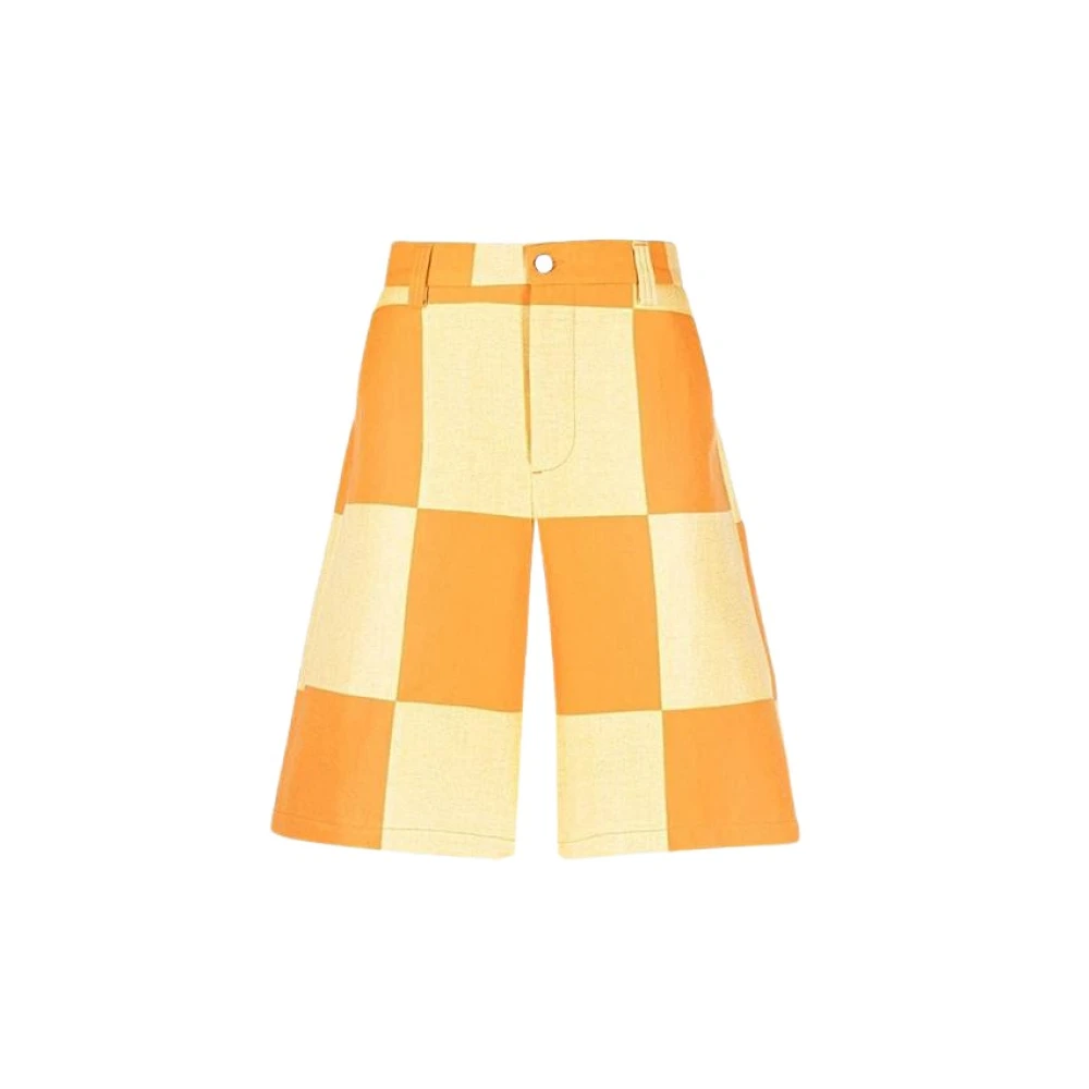 Jacquemus Casual Bermuda Shorts met Zakdetail Yellow Dames