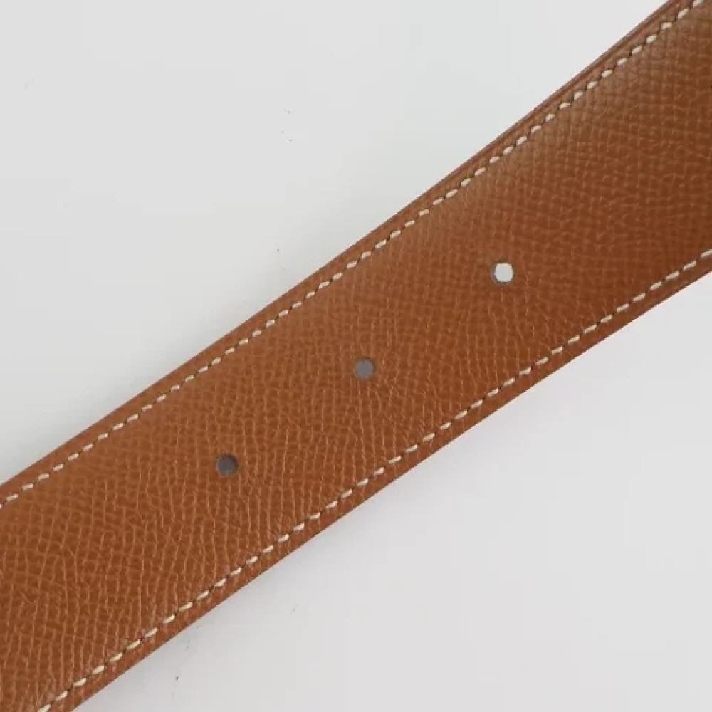 Hermès Vintage Pre-owned Leather belts Black Dames