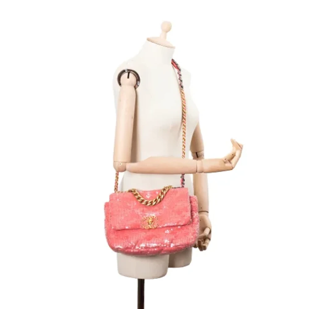 Chanel Vintage Pre-owned Fabric chanel-bags Pink Dames
