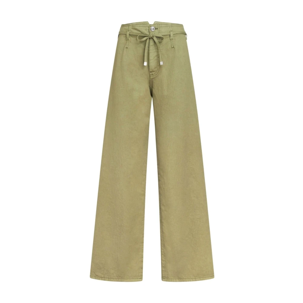 ETRO Wide Jeans Green Dames