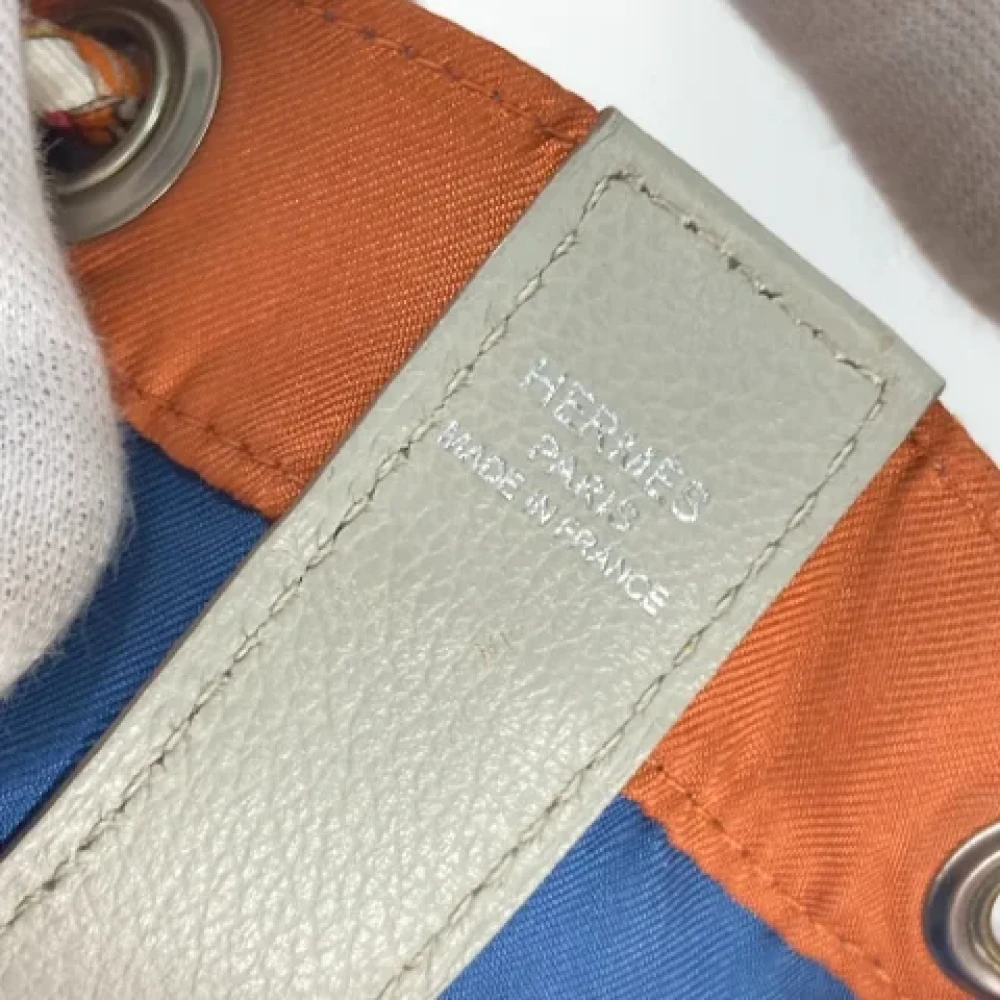 Hermès Vintage Pre-owned Fabric shoulder-bags Orange Dames