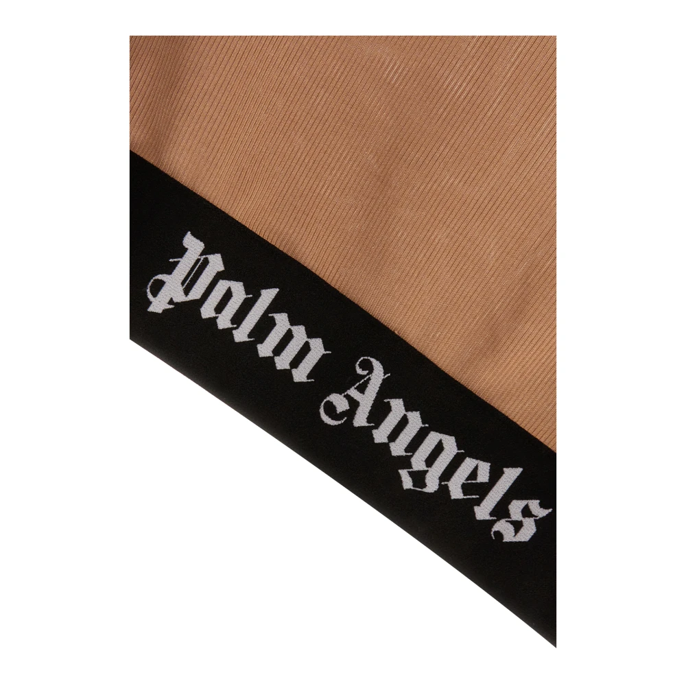 Palm Angels Casual Katoenen T-Shirt Beige Dames