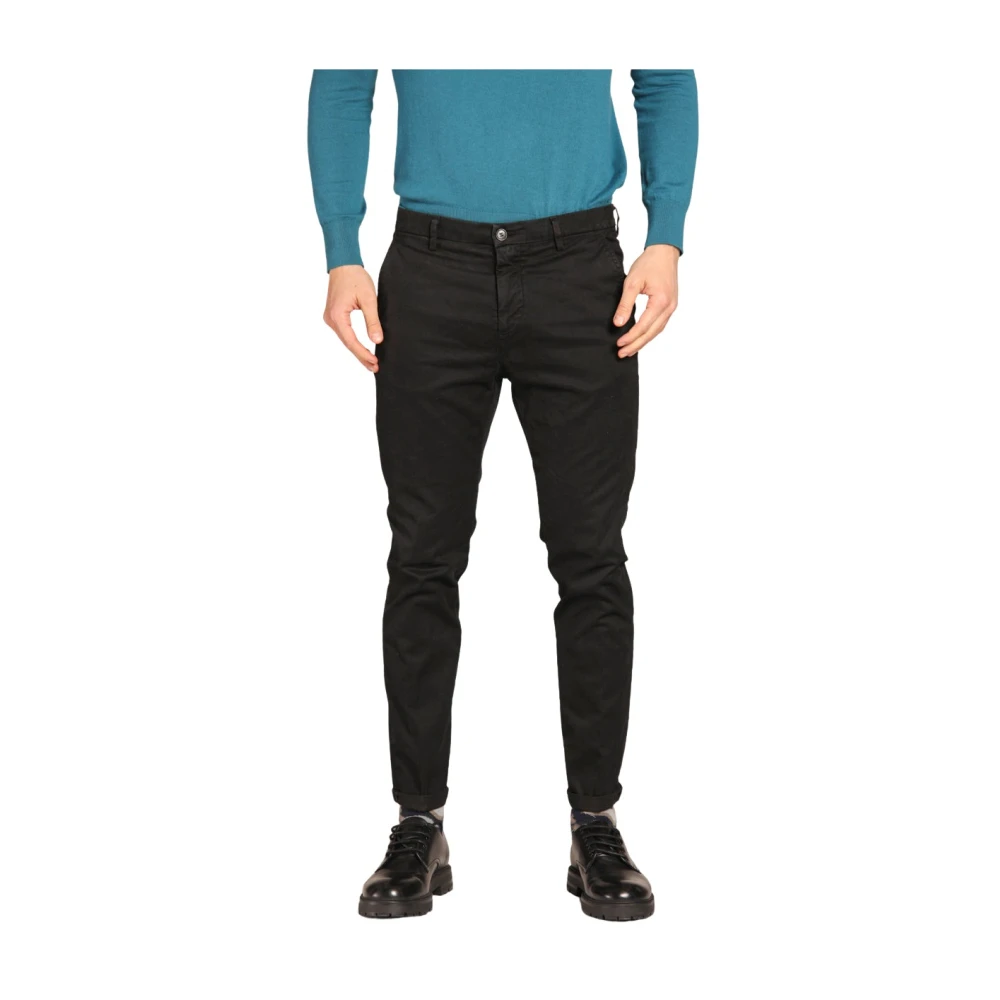 Mason's Osaka Style Chino Broek Zwart Black Heren