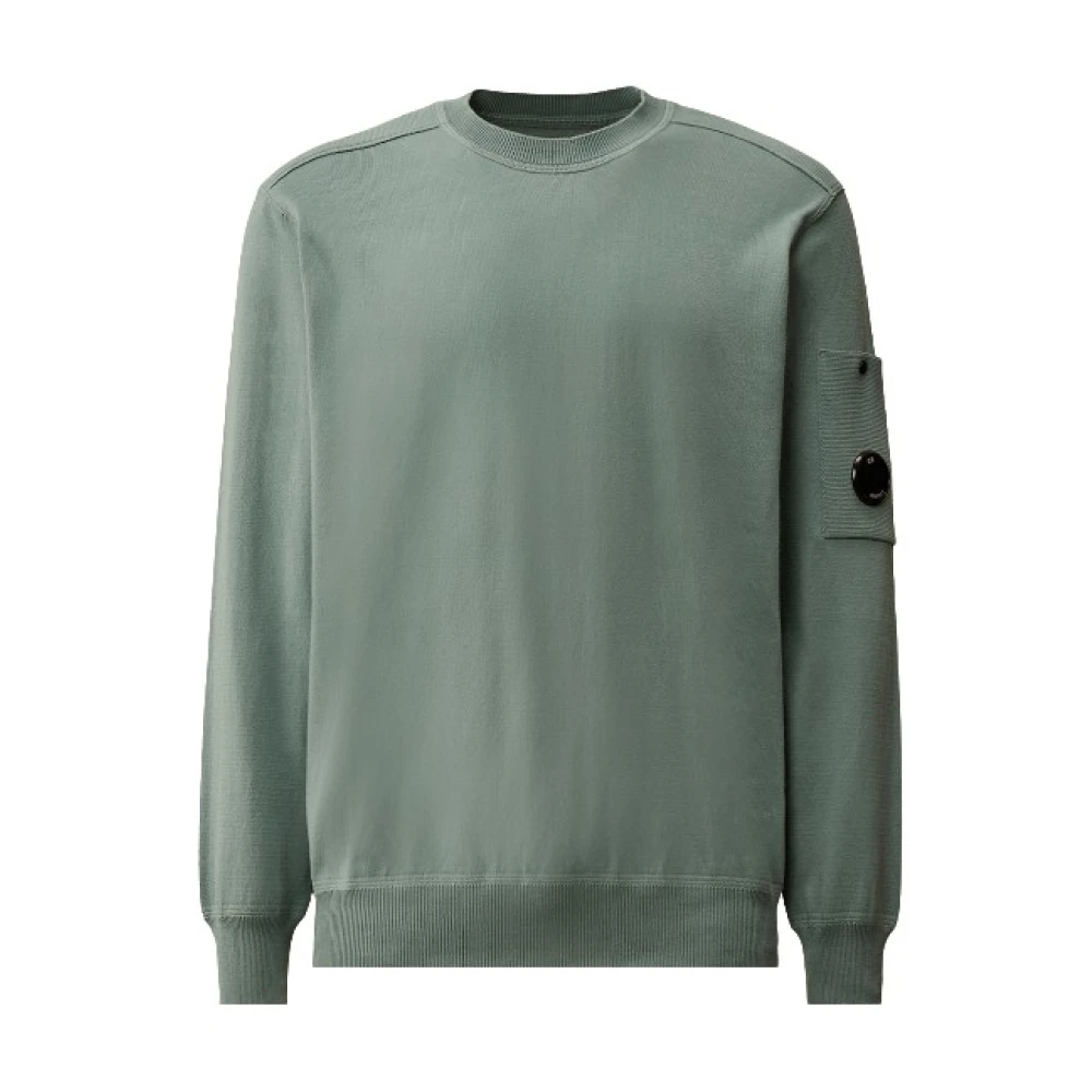 C.p. Company Men's Green Sweatshirts, M, Knitwear Crew Neck