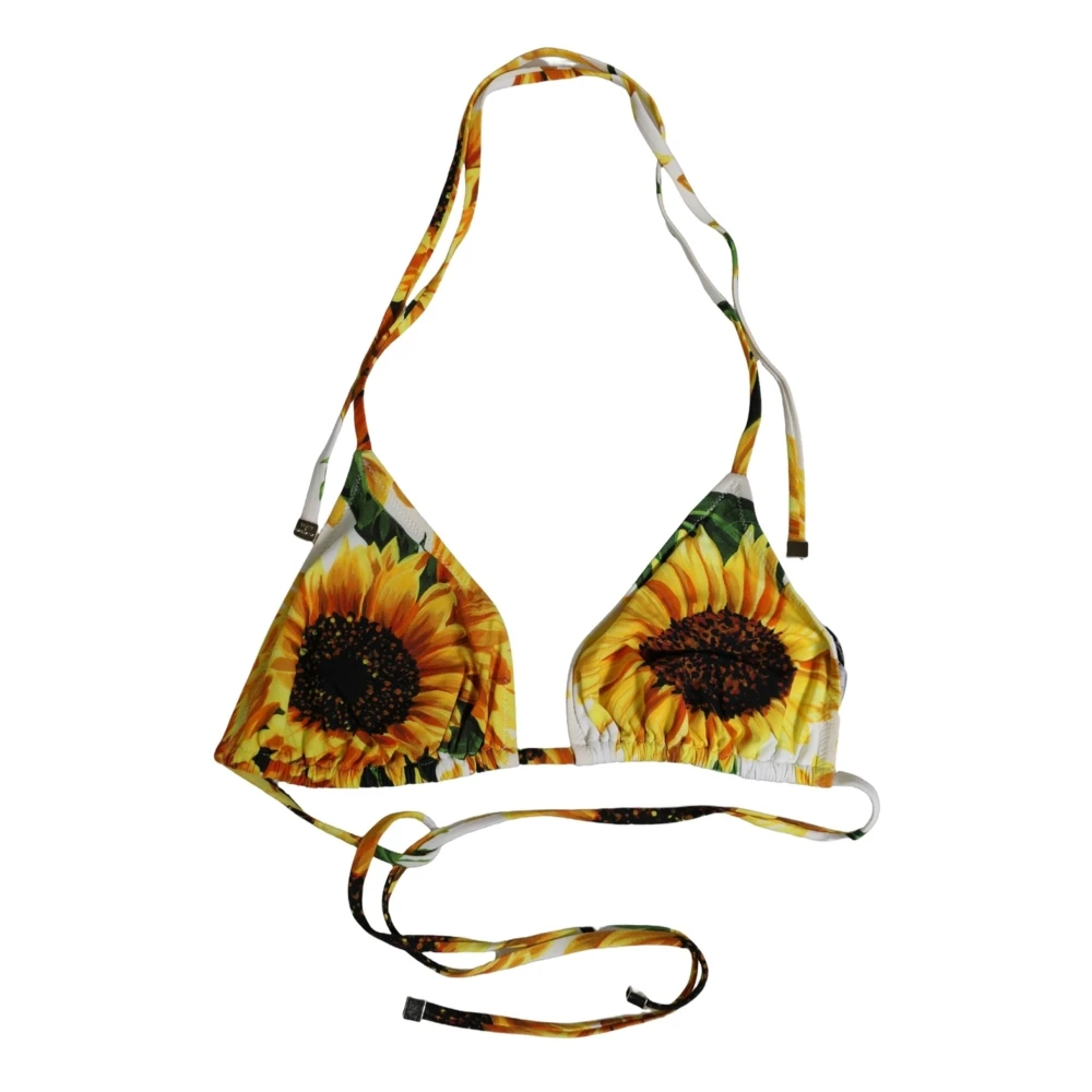 Dolce & Gabbana Halter Bikini Top - Female - Bikinis - Multicolor - S - Swimwear