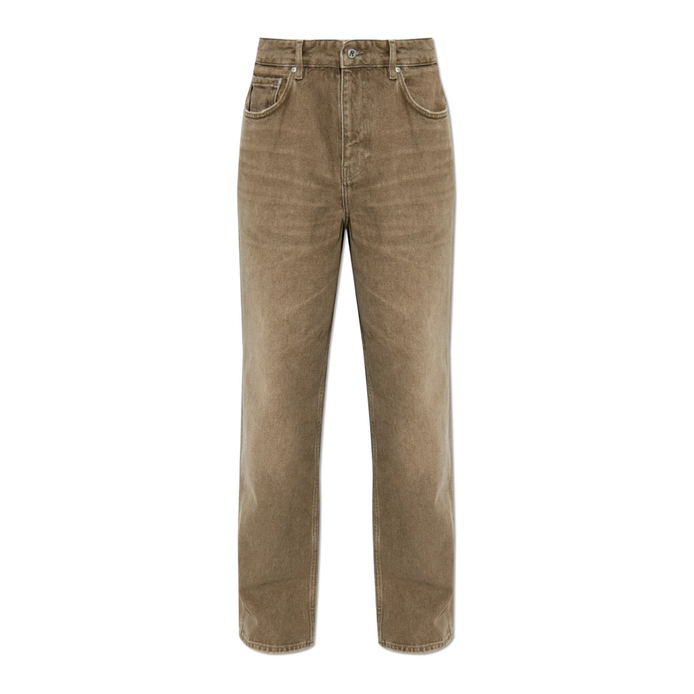 Represent Men's Brown Straight Fit Jeans, W30, Straight-Leg Jeans