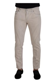Off White Skinny Denim Jeans