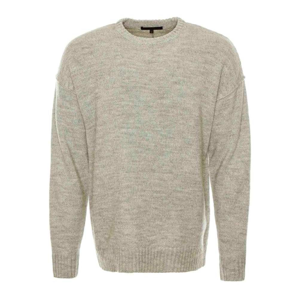 drykorn Zachte Gebreide Trui met Ronde Hals Gray Heren