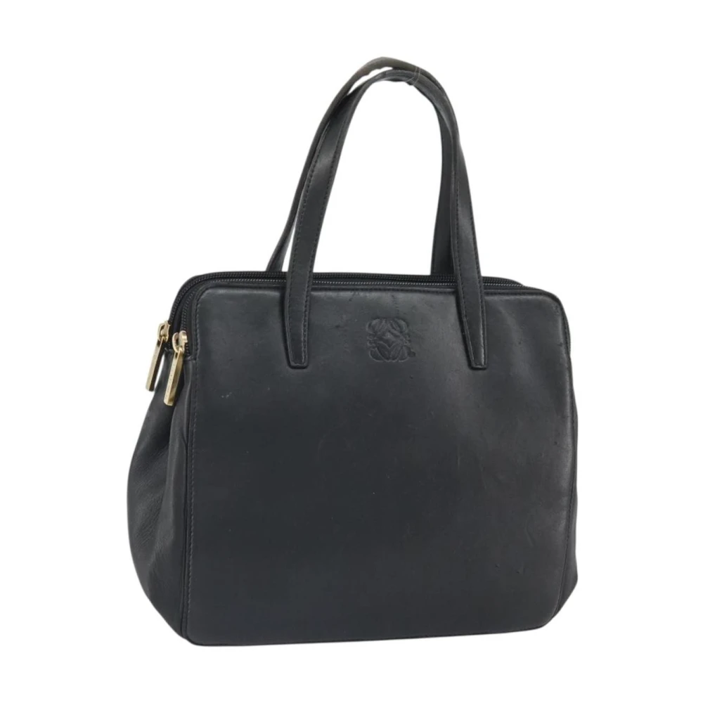 Loewe Pre-Owned Women's Black Pre-Owned Vintage Leather Handbag